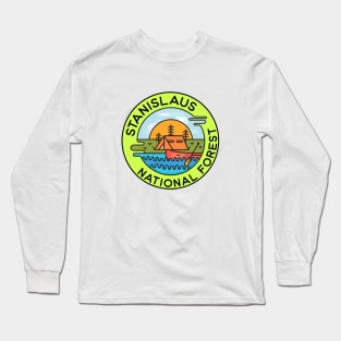 Stanislaus National Forest California Camping Canoe Long Sleeve T-Shirt